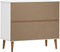 vidaXL - Dressoir - MOLDE - 90x40x80 - cm - massief - grenenhout - wit