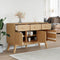 vidaXL - Dressoir - OLDEN - 114x43x73,5 - cm - massief - grenenhout - bruin