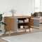 vidaXL - Dressoir - OLDEN - 114x43x73,5 - cm - massief - grenenhout - grijs - en - bruin