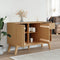 vidaXL - Dressoir - OLDEN - 114x43x73,5 - cm - massief - grenenhout - bruin