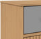 vidaXL - Dressoir - OLDEN - 114x43x73,5 - cm - massief - grenenhout - grijs - en - bruin