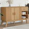 vidaXL - Dressoir - OLDEN - 114x43x73,5 - cm - massief - grenenhout - bruin