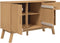 vidaXL - Dressoir - OLDEN - 114x43x73,5 - cm - massief - grenenhout - bruin
