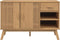 vidaXL - Dressoir - OLDEN - 114x43x73,5 - cm - massief - grenenhout - bruin