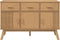 vidaXL - Dressoir - OLDEN - 114x43x73,5 - cm - massief - grenenhout - bruin