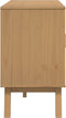 vidaXL - Dressoir - OLDEN - 114x43x73,5 - cm - massief - grenenhout - bruin