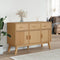 vidaXL - Dressoir - OLDEN - 114x43x73,5 - cm - massief - grenenhout - bruin