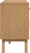 vidaXL - Dressoir - OLDEN - 114x43x73,5 - cm - massief - grenenhout - grijs - en - bruin