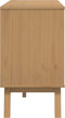 vidaXL - Dressoir - OLDEN - 114x43x73,5 - cm - massief - grenenhout - grijs - en - bruin