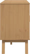 vidaXL - Dressoir - OLDEN - 114x43x73,5 - cm - massief - grenenhout - grijs - en - bruin