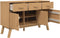 vidaXL - Dressoir - OLDEN - 114x43x73,5 - cm - massief - grenenhout - bruin