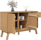 vidaXL - Dressoir - OLDEN - 114x43x73,5 - cm - massief - grenenhout - bruin
