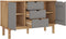 vidaXL - Dressoir - OTTA - 113,5x43x73 - cm - massief - grenenhout - bruin - en - grijs