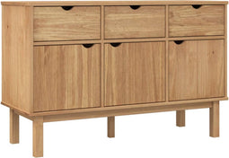 vidaXL - Dressoir - OTTA - 114x43x73,5 - cm - massief - grenenhout