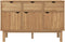 vidaXL - Dressoir - OTTA - 114x43x73,5 - cm - massief - grenenhout
