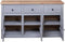 vidaXL - Dressoir - Panama - Range - 135x40x80 - cm - massief - grenenhout - grijs