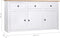 vidaXL - Dressoir - Panama - Range - 135x40x80 - cm - massief - grenenhout - wit