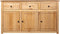vidaXL - Dressoir - Panama - Range - 135x40x80 - cm - massief - grenenhout