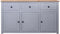 vidaXL - Dressoir - Panama - Range - 135x40x80 - cm - massief - grenenhout - grijs