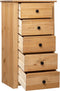 vidaXL - Dressoir - Panama - Range - 46x40x89 - cm - grenenhout