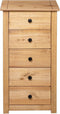vidaXL - Dressoir - Panama - Range - 46x40x89 - cm - grenenhout