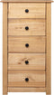 vidaXL - Dressoir - Panama - Range - 46x40x89 - cm - grenenhout