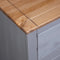 vidaXL - Dressoir - Panama - Range - 80x40x83 - cm - grenenhout - grijs