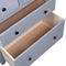 vidaXL - Dressoir - Panama - Range - 80x40x83 - cm - grenenhout - grijs