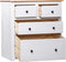 vidaXL - Dressoir - Panama - Range - 80x40x83 - cm - grenenhout - wit