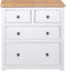 vidaXL - Dressoir - Panama - Range - 80x40x83 - cm - grenenhout - wit