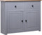 vidaXL - Dressoir - Panama - Range - 93x40x80 - cm - massief - grenenhout - grijs
