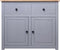 vidaXL - Dressoir - Panama - Range - 93x40x80 - cm - massief - grenenhout - grijs