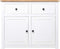 vidaXL - Dressoir - Panama - Range - 93x40x80 - cm - massief - grenenhout - wit