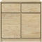 vidaXL - Dressoir - SAUDA - 80x43x75,5 - cm - massief - grenenhout - eikenkleurig
