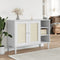 vidaXL - Dressoir - SENJA - 112x40x80 - cm - rattan - look - massief - grenenhout - wit