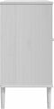 vidaXL - Dressoir - SENJA - 112x40x80 - cm - rattan - look - massief - grenenhout - wit