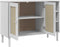 vidaXL - Dressoir - SENJA - 112x40x80 - cm - rattan - look - massief - grenenhout - wit
