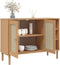 vidaXL - Dressoir - SENJA - 112x40x80 - cm - rattan - massief - grenenhout - bruin