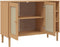 vidaXL - Dressoir - SENJA - 112x40x80 - cm - rattan - massief - grenenhout - bruin