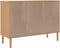 vidaXL - Dressoir - SENJA - 112x40x80 - cm - rattan - massief - grenenhout - bruin