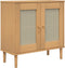 vidaXL - Dressoir - SENJA - 80x35x80 - cm - rattan - look - massief - grenenhout - bruin