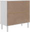 vidaXL - Dressoir - SENJA - 80x35x80 - cm - rattan - look - massief - grenenhout - wit