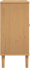 vidaXL - Dressoir - SENJA - 80x35x80 - cm - rattan - look - massief - grenenhout - bruin
