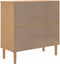 vidaXL - Dressoir - SENJA - 80x35x80 - cm - rattan - look - massief - grenenhout - bruin