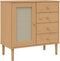 vidaXL - Dressoir - SENJA - 80x40x80 - cm - rattan - look - massief - grenenhout - bruin