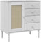 vidaXL - Dressoir - SENJA - 80x40x80 - cm - rattan - look - massief - grenenhout - wit