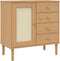 vidaXL - Dressoir - SENJA - 80x40x80 - cm - rattan - look - massief - grenenhout - bruin