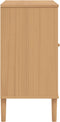 vidaXL - Dressoir - SENJA - 80x40x80 - cm - rattan - look - massief - grenenhout - bruin