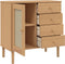 vidaXL - Dressoir - SENJA - 80x40x80 - cm - rattan - look - massief - grenenhout - bruin