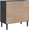 vidaXL - Dressoir - SENJA - 80x40x80 - cm - rattan - look - massief - grenenhout - zwart